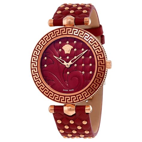 versace vanitas watch red|Versace Vanitas Red Dial Ladies Watch VK7050013.